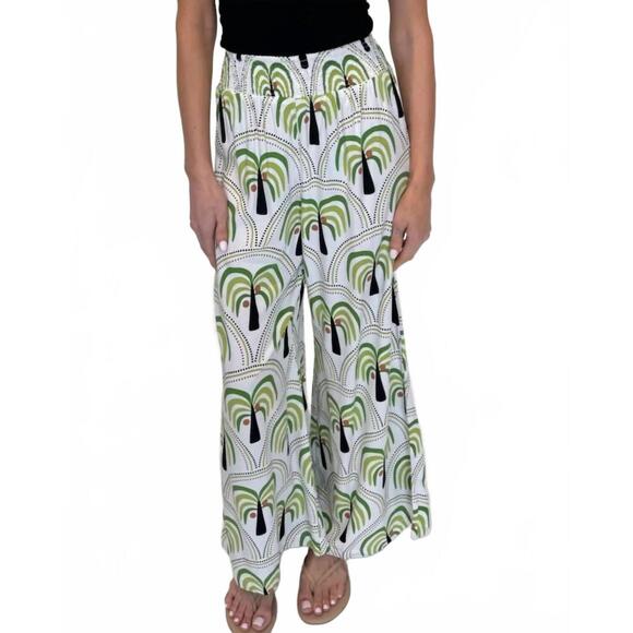 NEW SKEMO nassau elastic waist pant in black multi